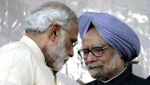 मोदी और मनमोहन