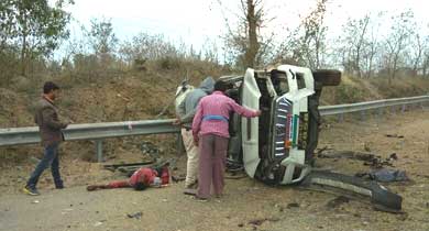 कांग्रेस अध्यक्ष की ब्लास्ट में मौत